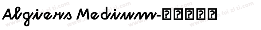 Algiers Medium字体转换